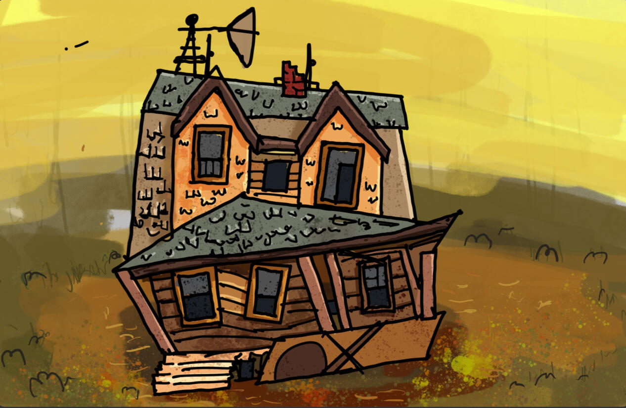 Wowie Art Jam (2 hours) June 23, 2024 Theme: Abandoned Place & 2 Art style Procreate